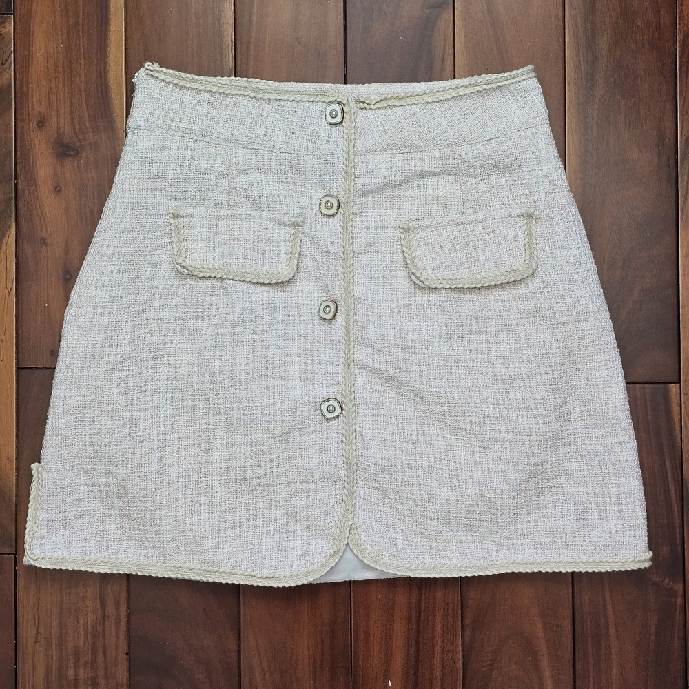 Pink Tweed Skirt